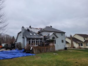 Storm Restoration with Insurance claim settlement 3 Storm Damage